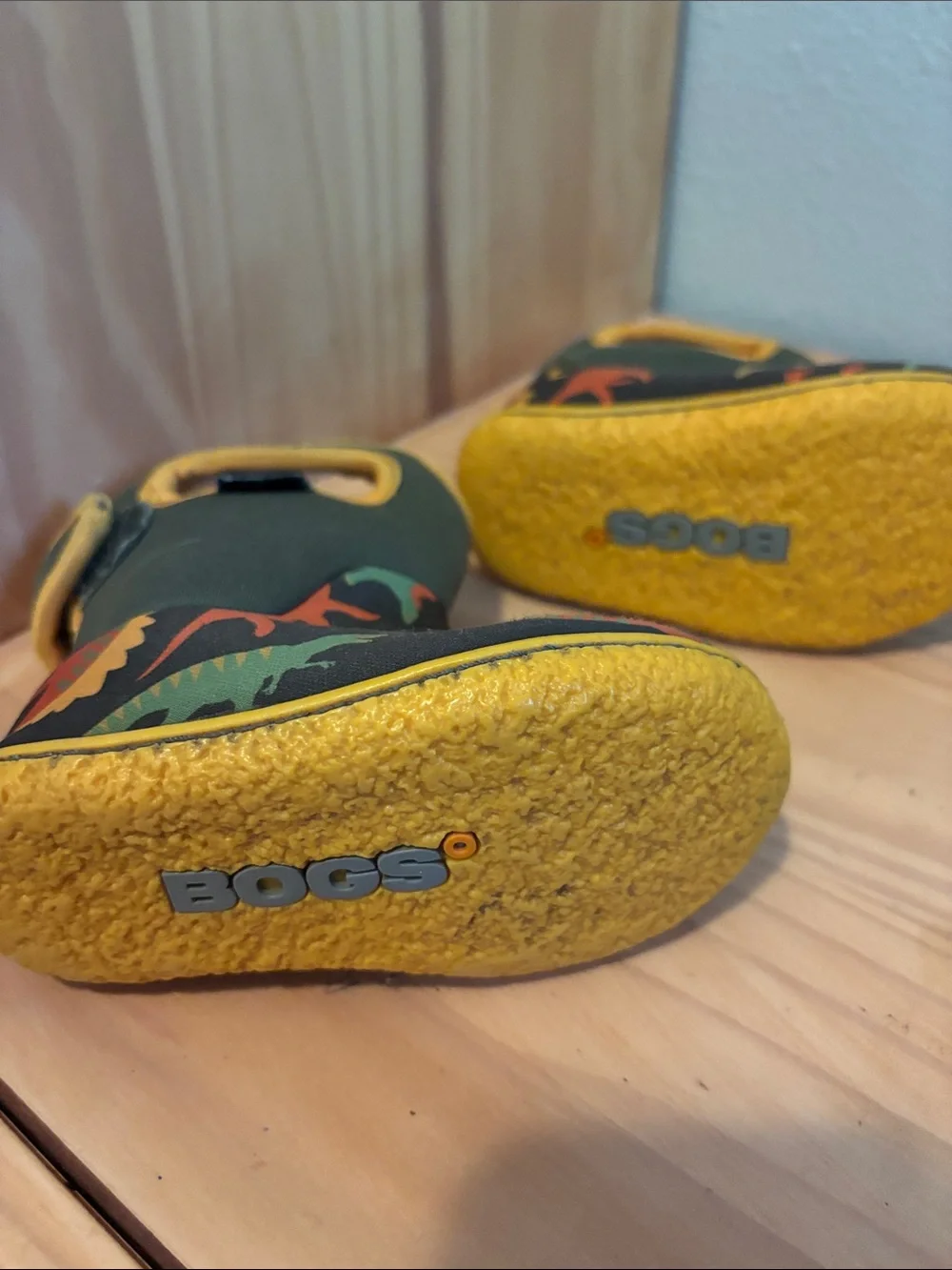 Green BOGS Dinosaur Print Boot